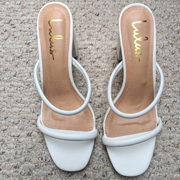 NWT Lulu's - White Heels, size 8.5 - Picture 9 of 9